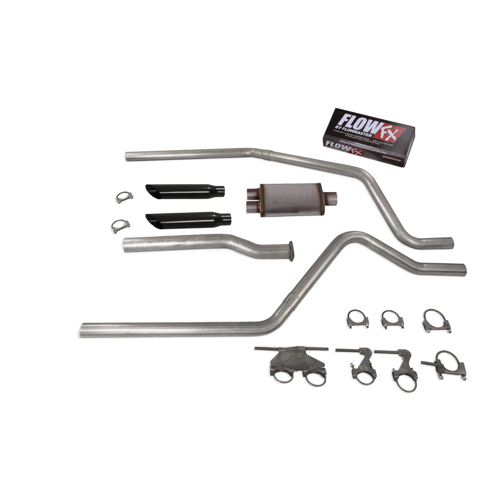 2.5" Dual Exhaust for Dodge Ram 1500 (2019–2025) Flowmaster Flow FX Black