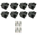 NGK 8 Ignition Coils & Iridium IX Spark Plugs Kit for Silverado Sierra 2500 HD (2007–2014)