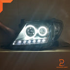 Eagle Eyes LED Projector Headlight Black Housing for Toyota Hilux MK6 (05-11)