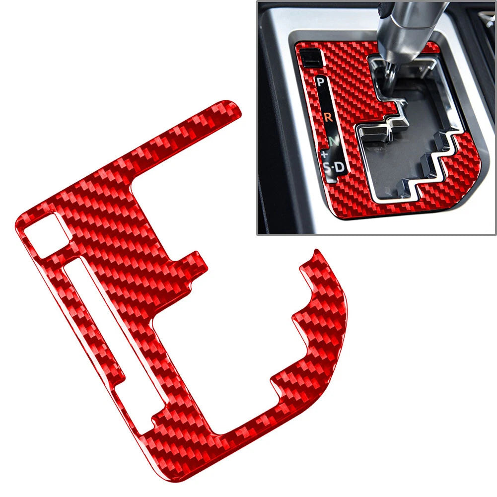 Carbon Fiber Interior Gear Shift Panel Cover Trim for Toyota Tundra (2014–2021)
