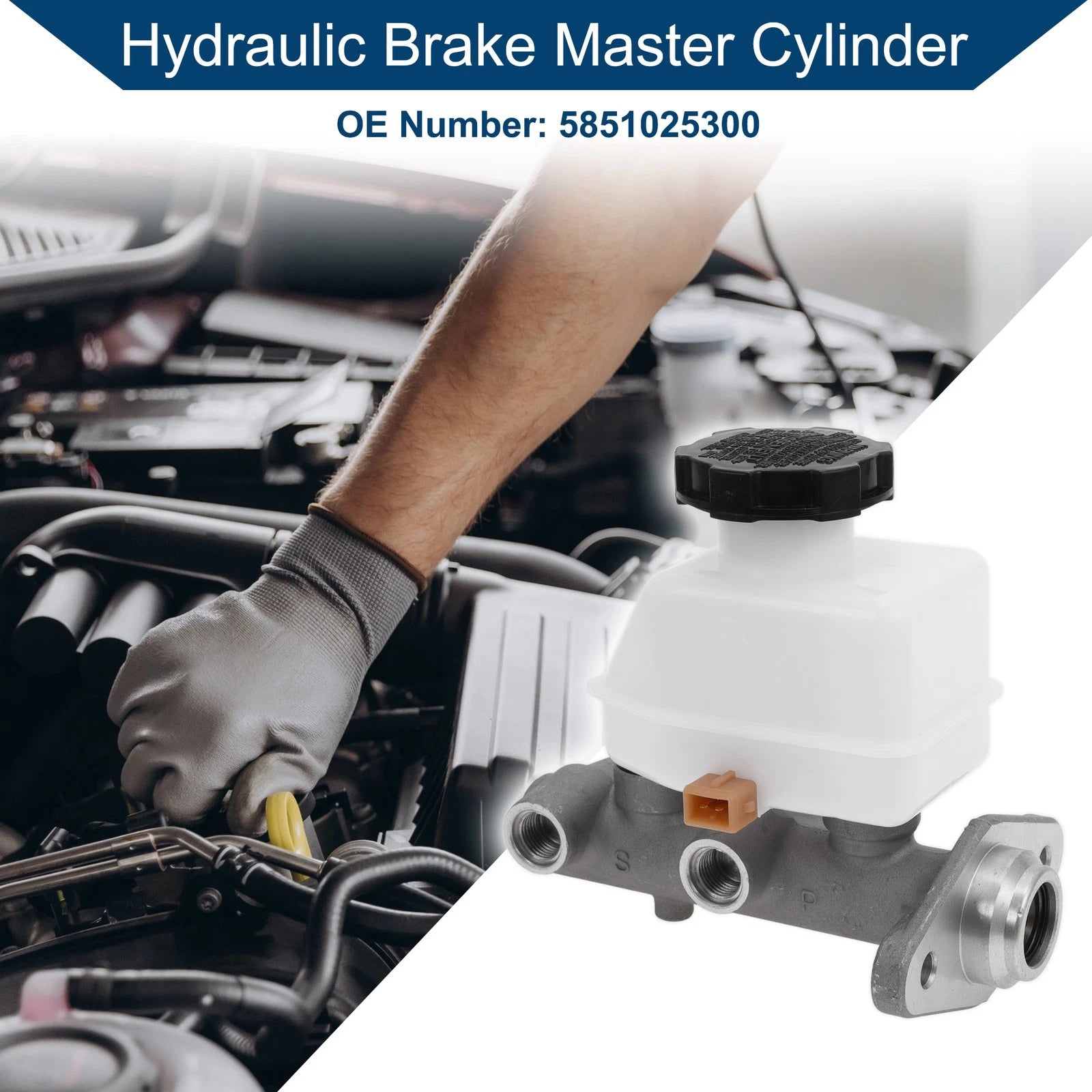 Brake Master Cylinder with Reservoir No. 5851025300 for Hyundai Accent (2005)
