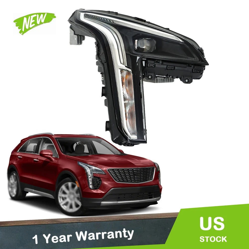 Headlight for Cadillac XT4 (2019–2021) Right Side Clear Lens