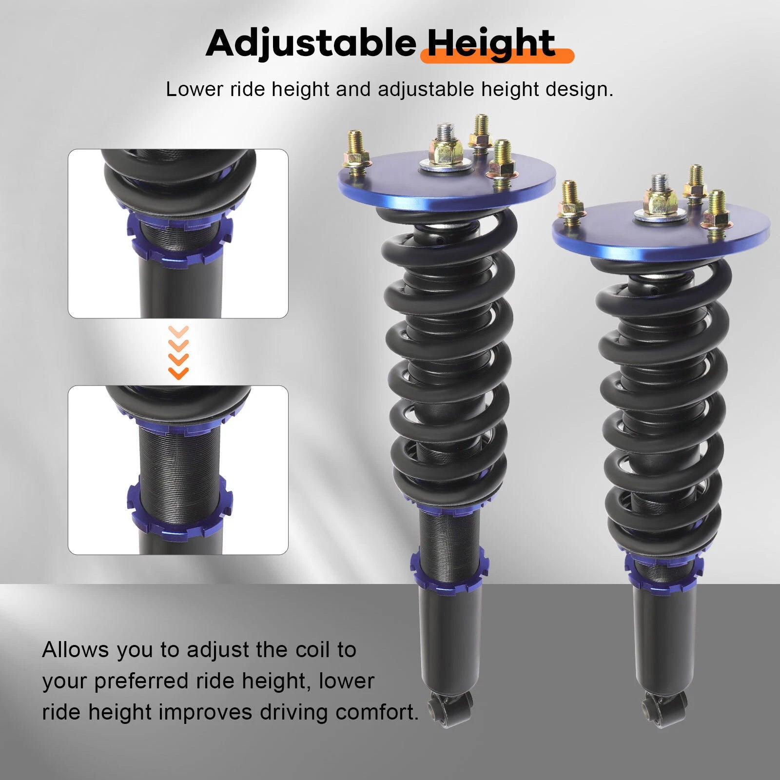 Coilovers for Lexus IS250 IS350 RWD (2006–2013) Adjustable Height