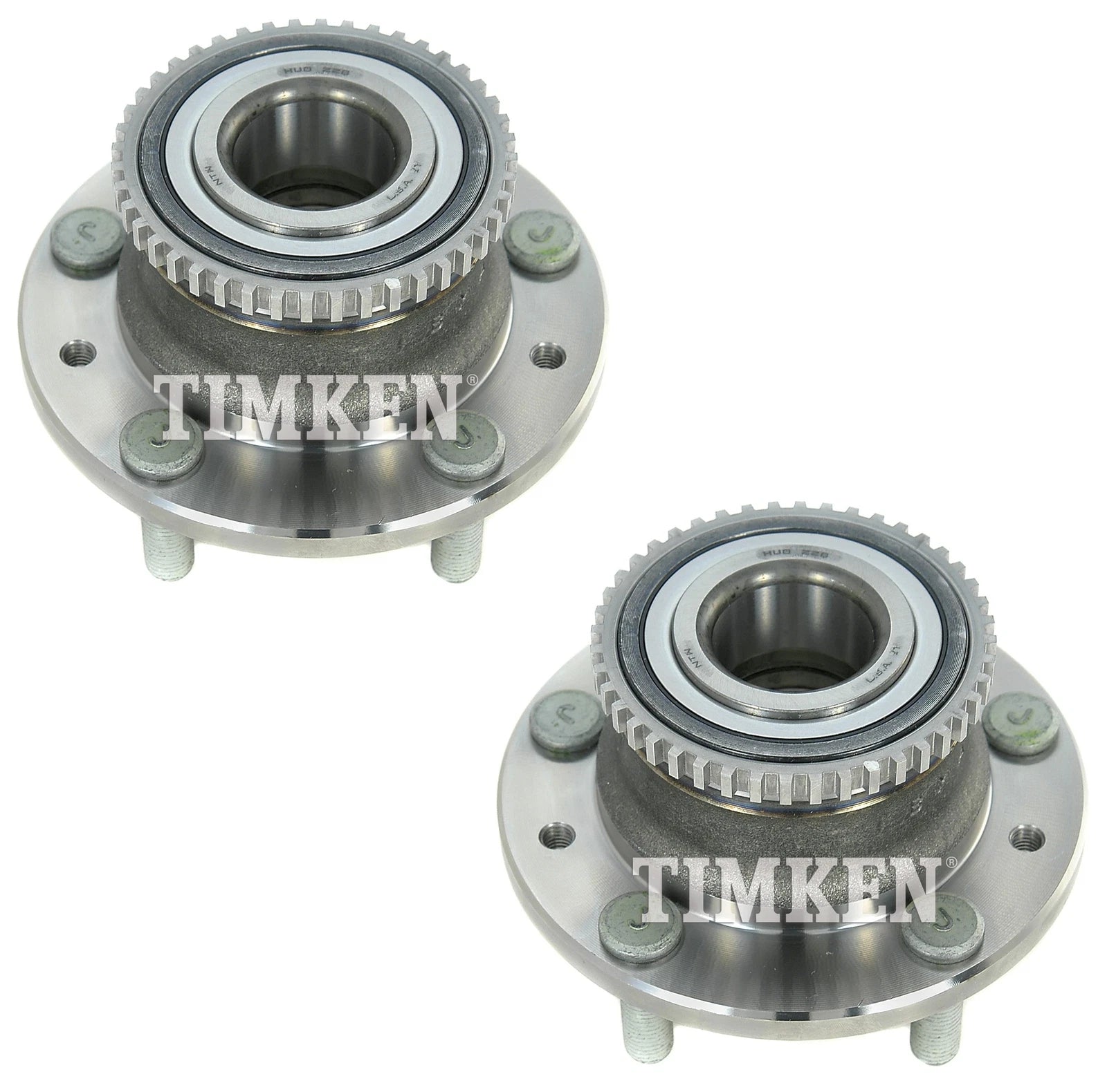 Set of 2 Rear Timken Wheel Bearing and Hub Kits for Ford Mazda Mercury (FWD)
