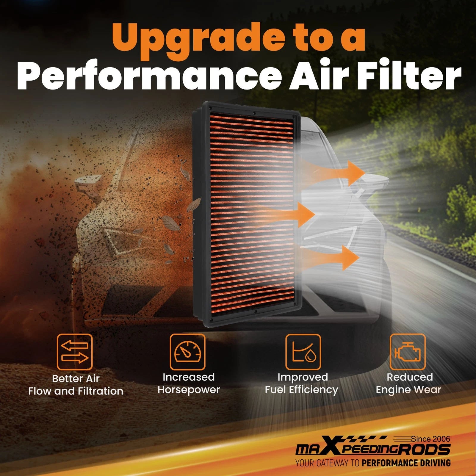 Air Filter for Ram 1500 2500 3500 4500 5500 (2014-2018)