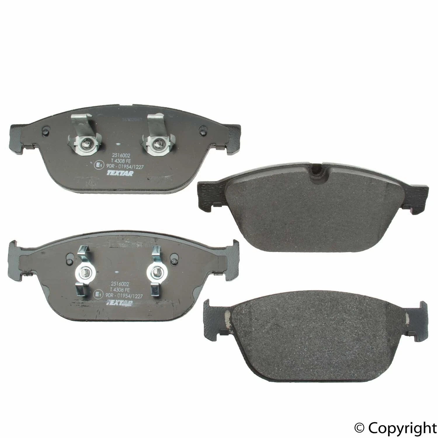 Set of 4 Front Disc Brake Pads for Textar (25160 02)