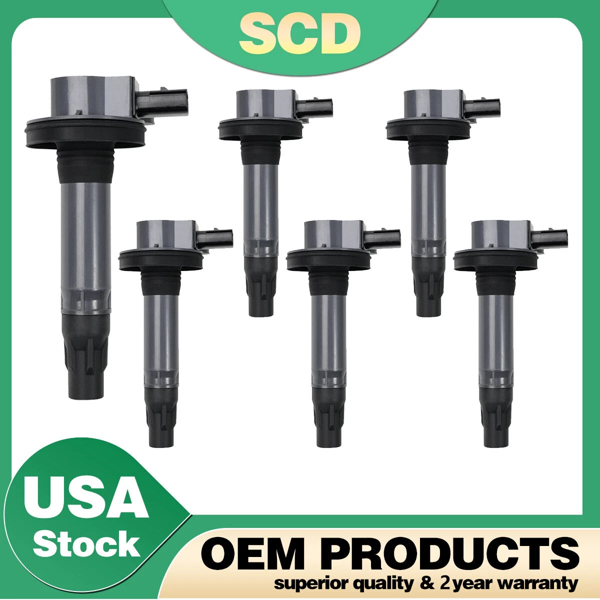 6X Ignition Coil for Ford Explorer, F-150, Lincoln, Mazda 3.7L, 3.5L V6 (2009–2019) UF553