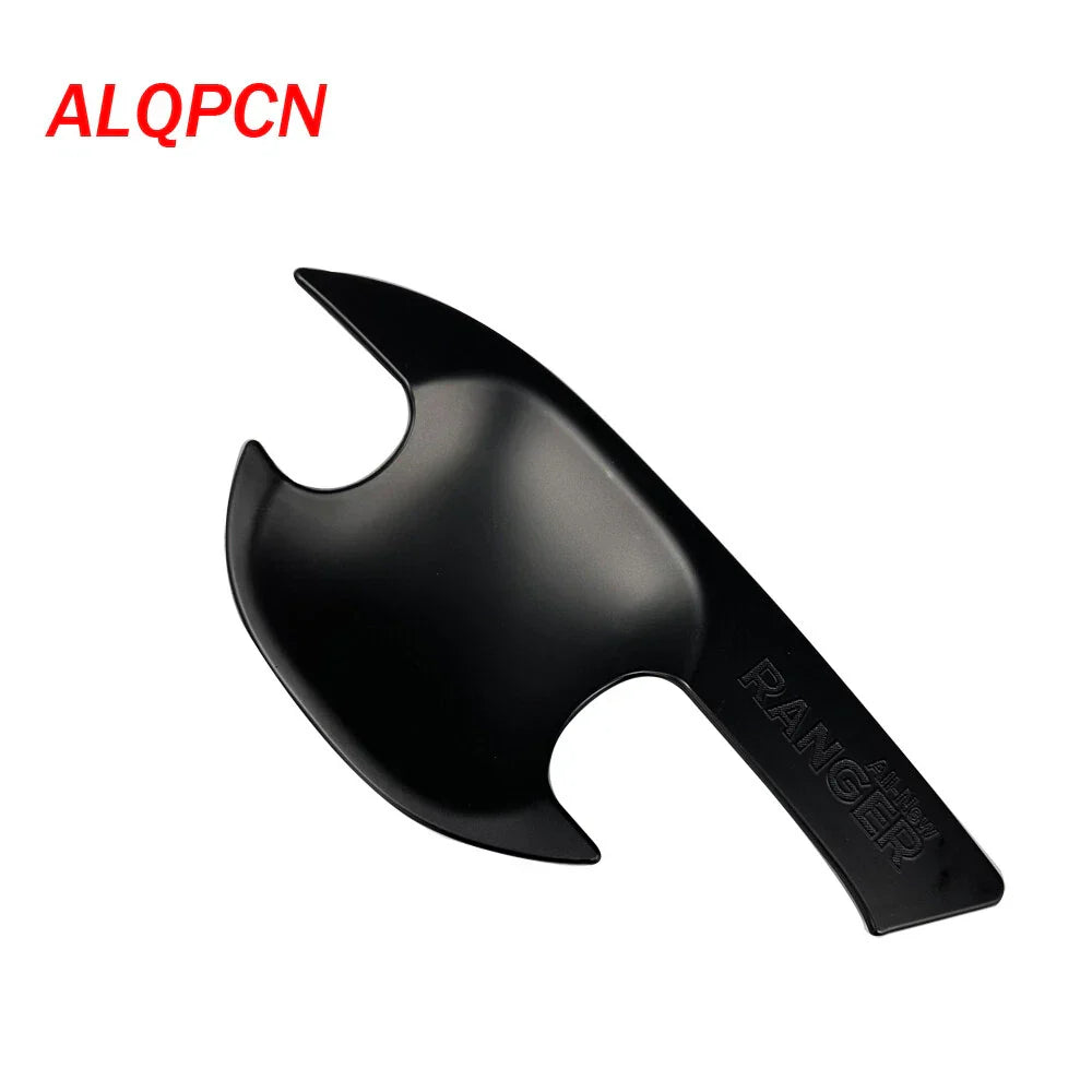 4 x Matte Black Outer Door Handle Bowl Covers for Ford Ranger (2012-2019)