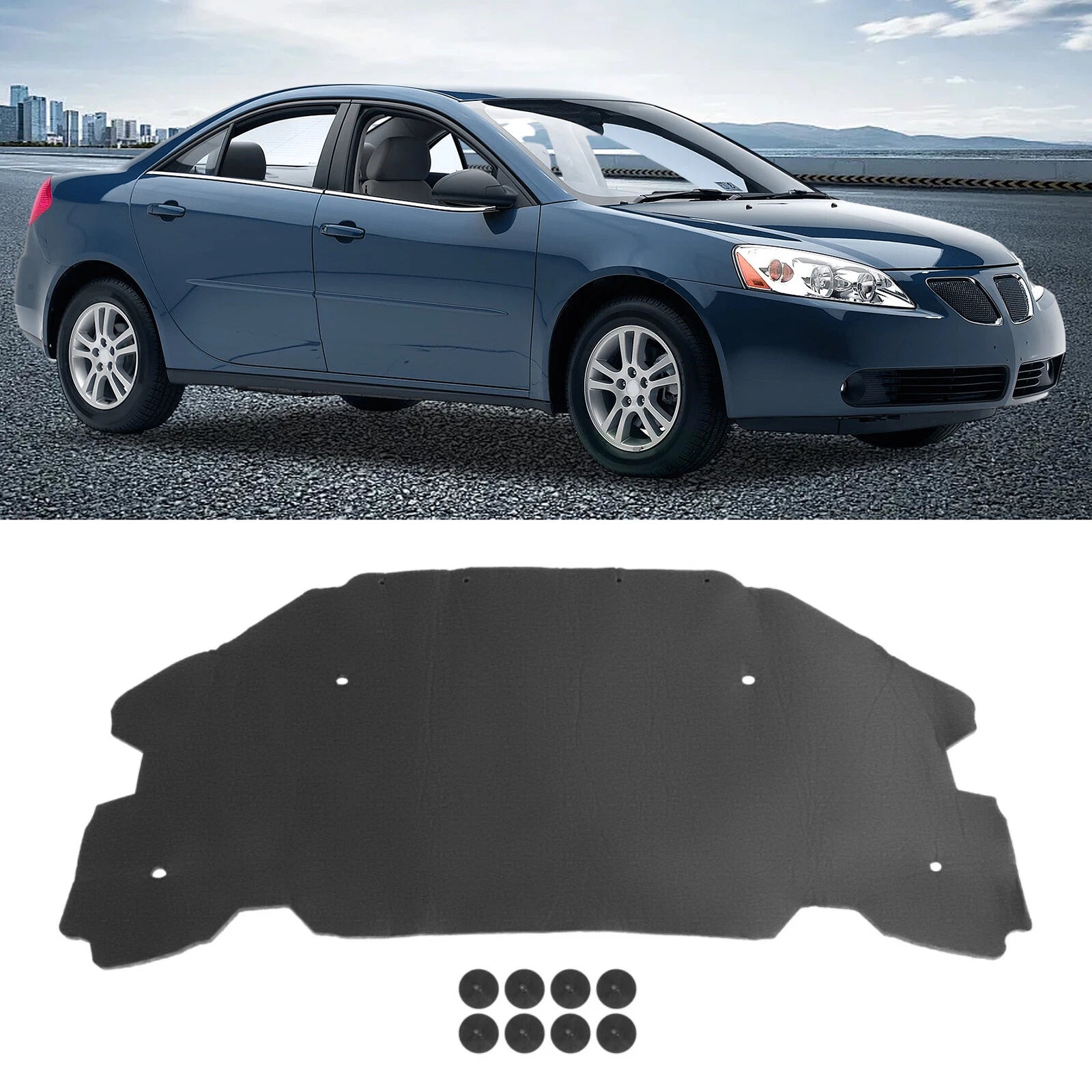 Hood Insulation Pad with Clips for Pontiac G6 (2005–2010)