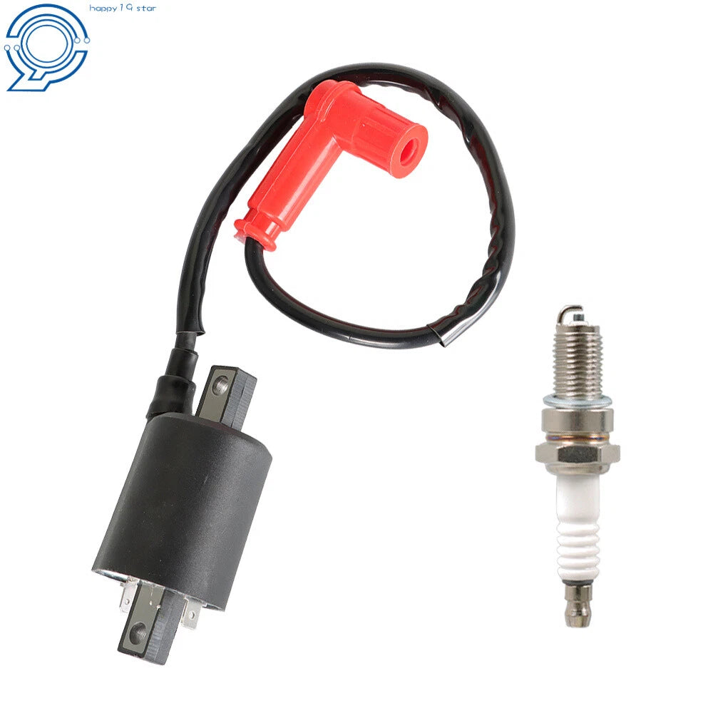 Ignition Coil & Spark Plug for Yamaha Golf Cart G9 (1991-1995)