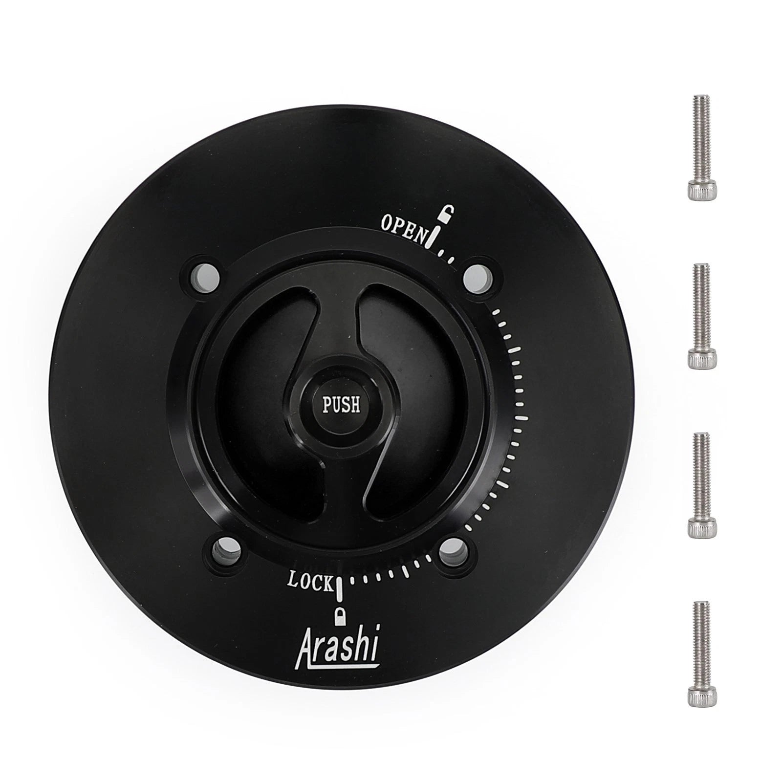 Black Quick Release Fuel Filler Cap for Kawasaki Z400 Ninja 400 (2010–2022)