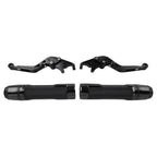 Black Extendable Brake Clutch Levers Grips Set for BMW G310R G310GS (2017-2023)
