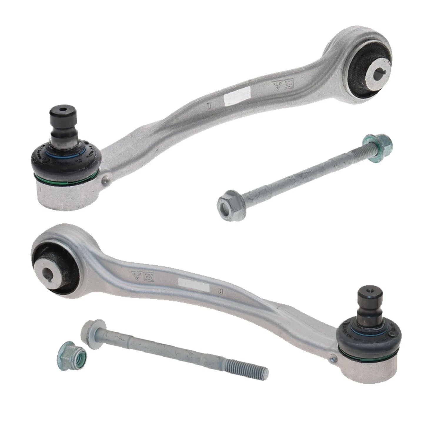 2X Front Upper Rearward Control Arms for Audi (Lemfoerder)