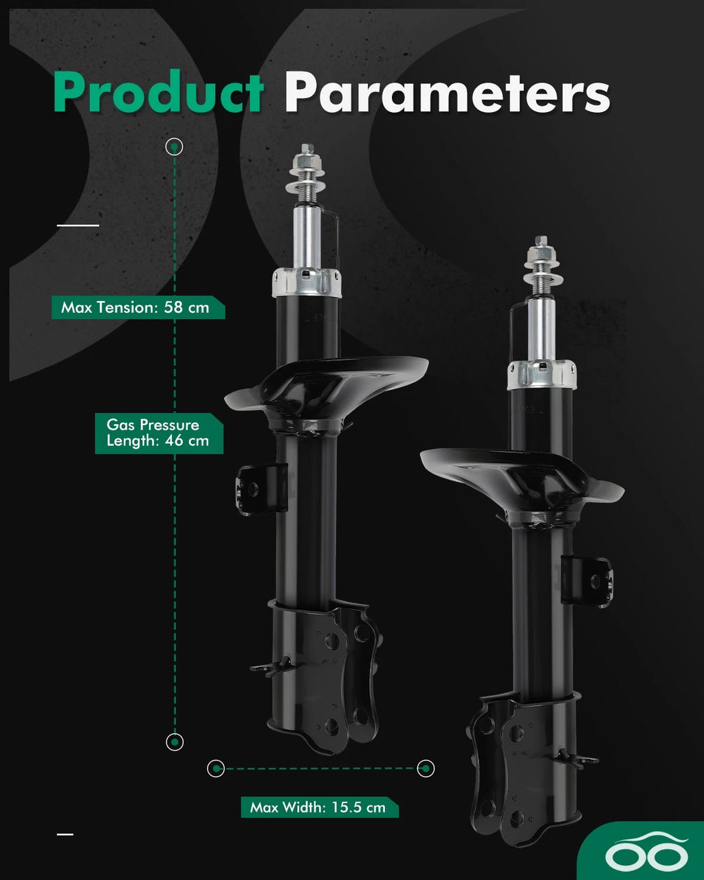 Front Shocks Struts for Chevrolet Aveo Aveo5 Pontiac G3 Wave (2004–2011)