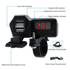 Dual USB Phone Charger Socket for Motorcycle (Waterproof)