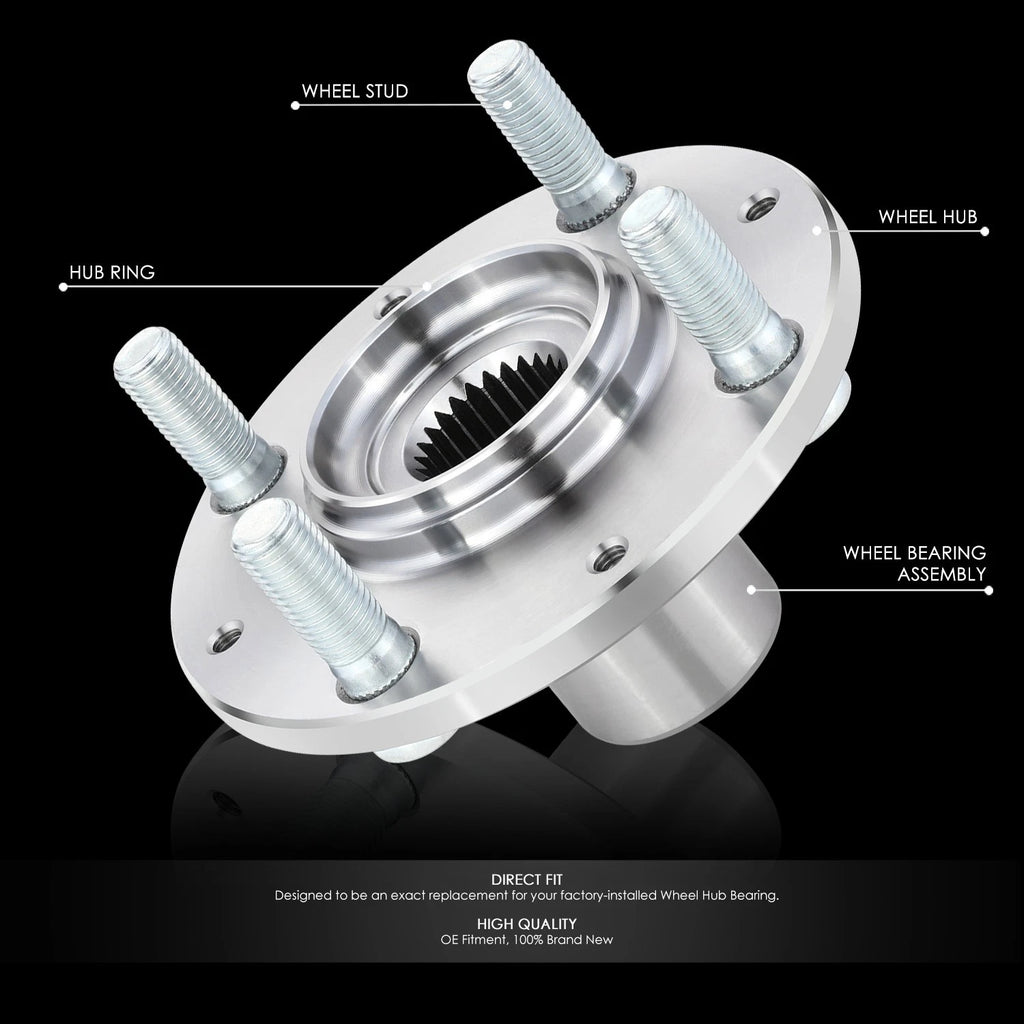 Set of 2 Wheel Hubs for Honda Civic Del Sol (1992–2000)