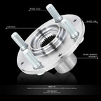 Set of 2 Wheel Hubs for Honda Civic Del Sol (1992–2000)