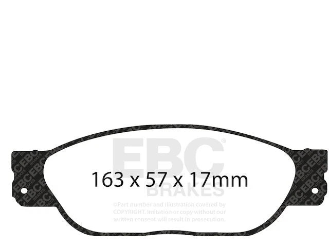 Front Brake Pad Set for Jaguar S Type (2000–2002) SX754RW