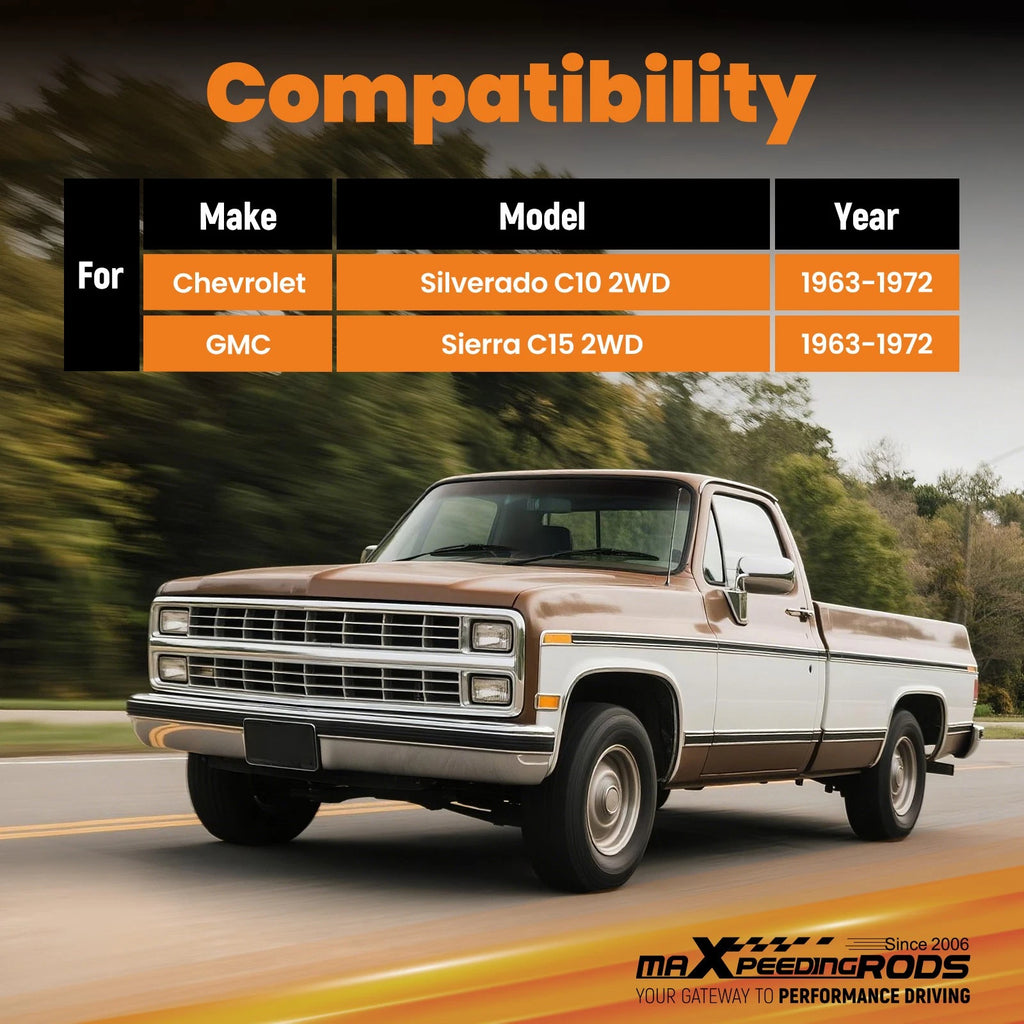 3" Front 6" Rear Drop Springs Kit for Chevy C10 (1963–1972)