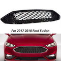 Honeycomb Front Grill Trim for Ford Fusion (2017–2018) Gloss Black