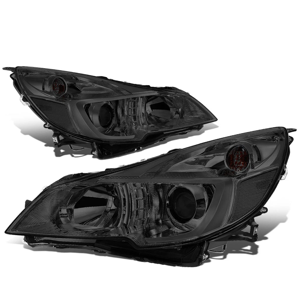 Smoked Housing Clear Side Projector Headlights for Subaru Outback/Legacy (2010–2014)
