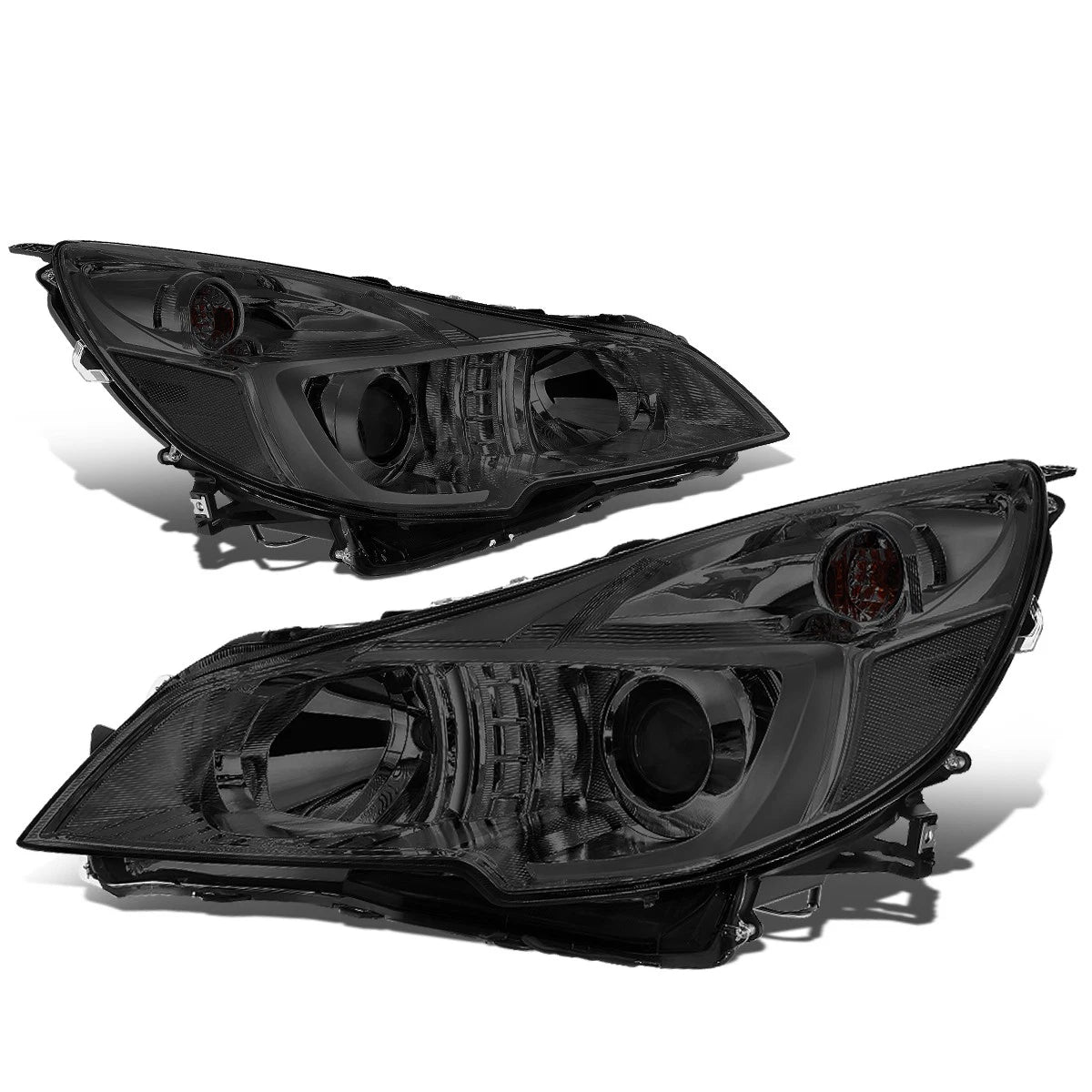 Smoked Housing Clear Side Projector Headlights for Subaru Outback/Legacy (2010–2014)