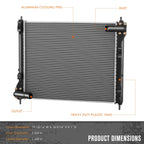 Aluminum Cooling Radiator DPI-13661 for Nissan Juke Sentra (2015–2019)