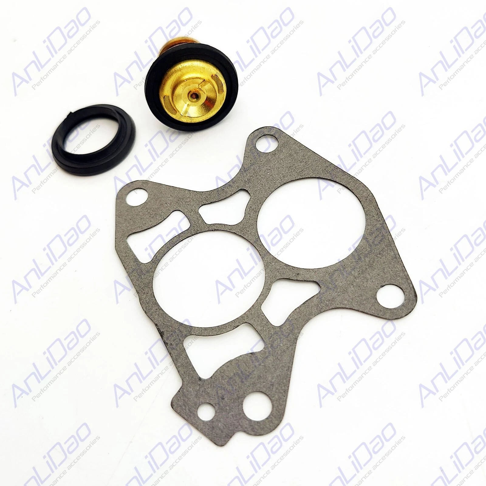 2X Thermostat & Gasket for Yamaha Outboard (6E5-12411-30-00, 688-12414-A1-00)