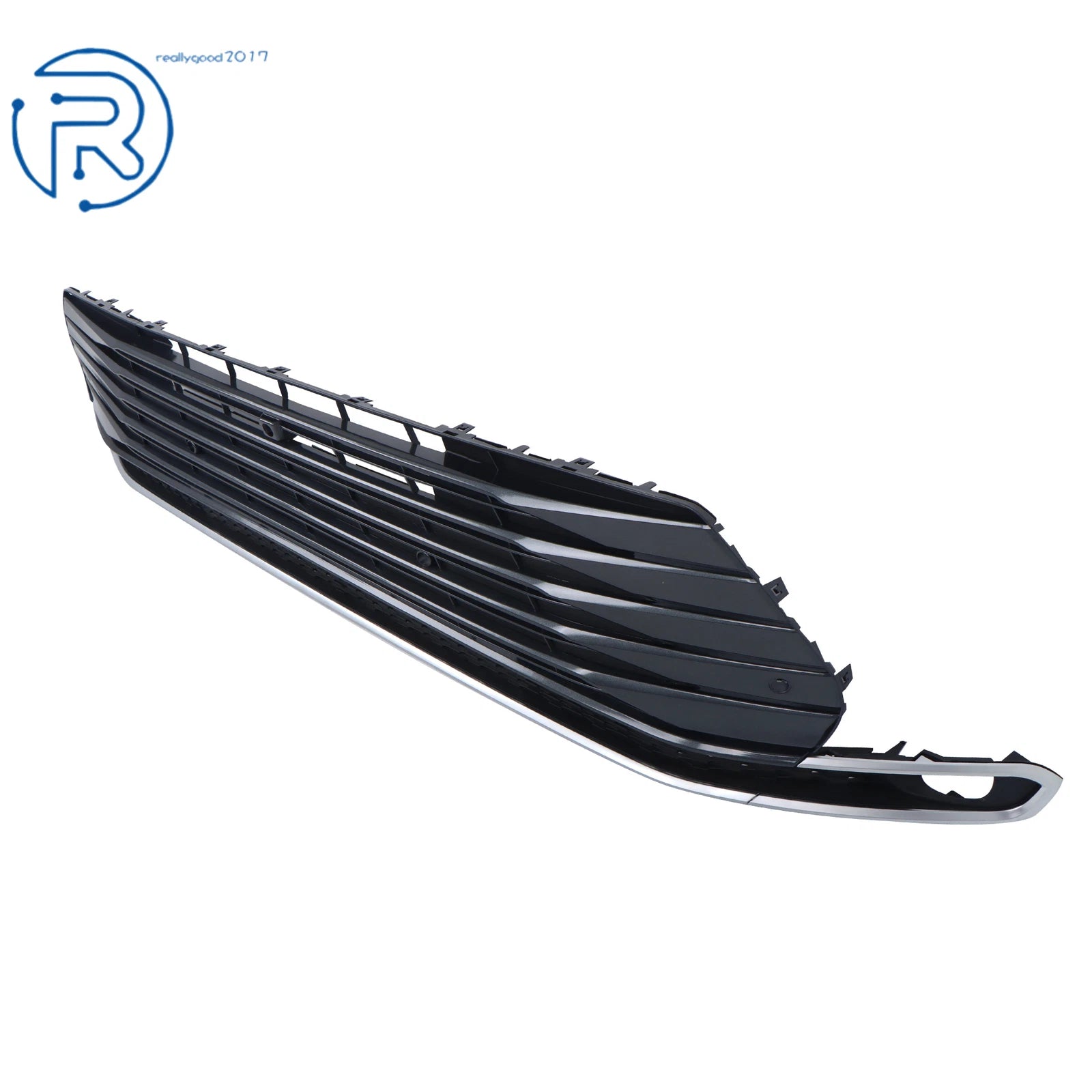 Lower Bumper Grille for Sienna (2021-2023) Dark Black & Silver Trim
