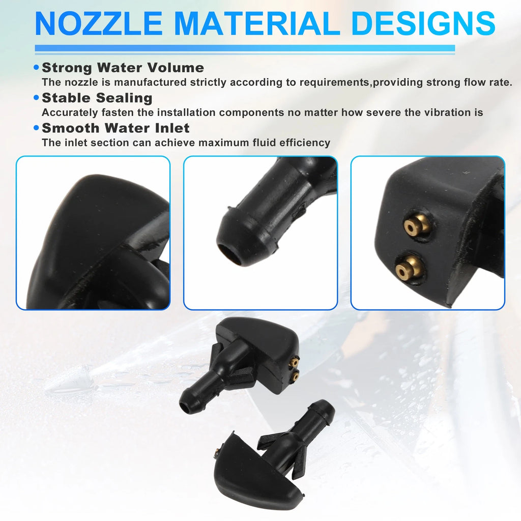Set of 2 Windshield Washer Nozzles for Ford Transit V184-V347 (MK6) No. 4132664