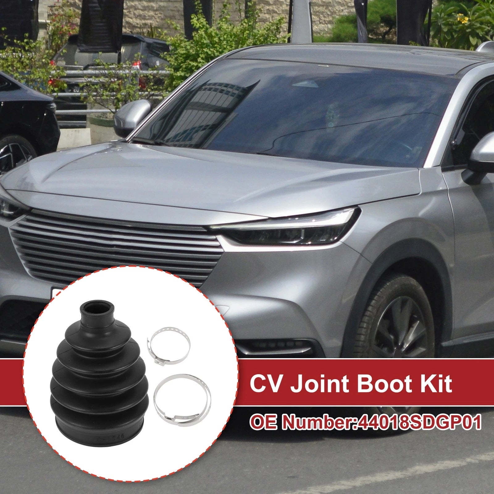 Outer CV Joint Boot Kit with Clamps for Honda Accord Euro (2008)