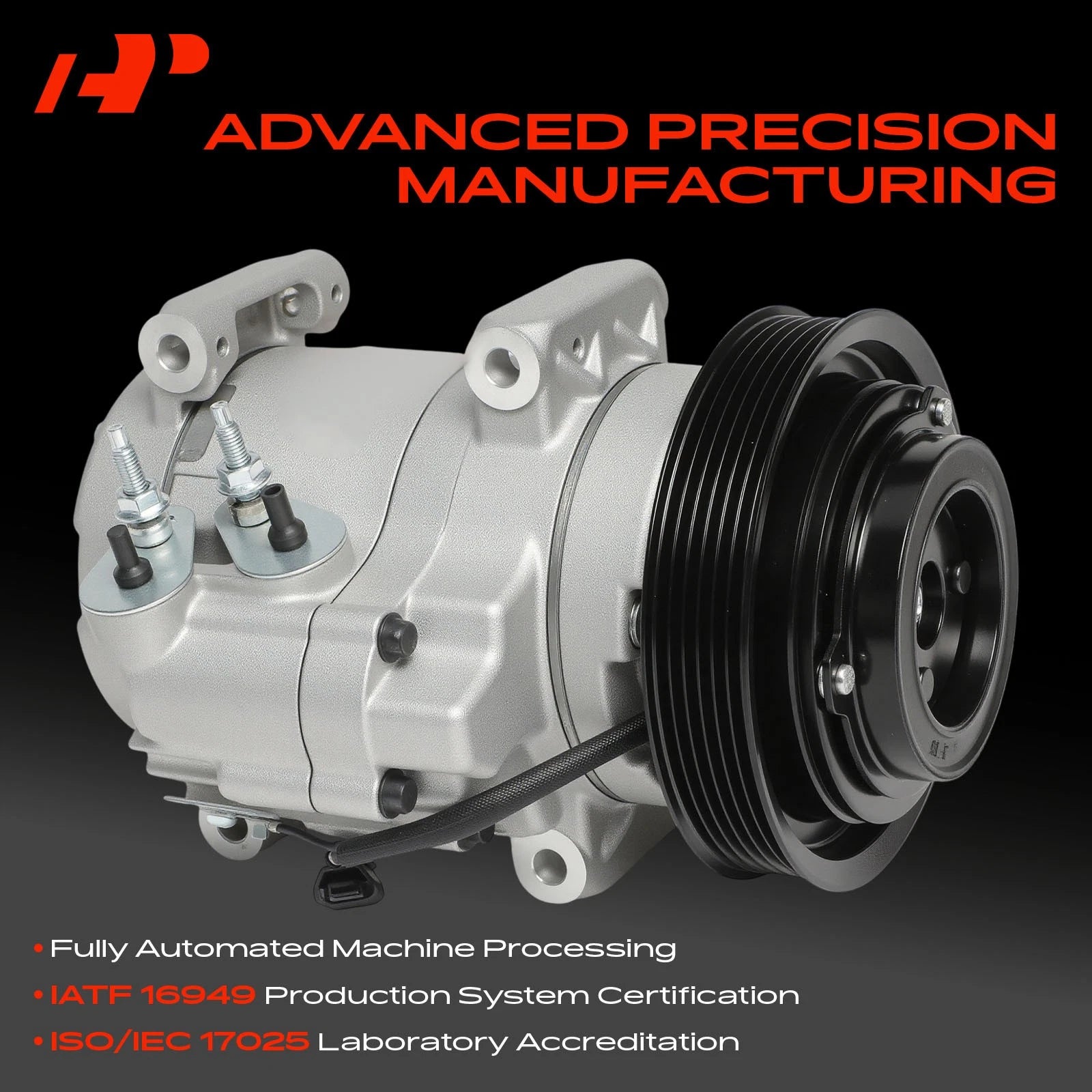 A/C Compressor with Clutch for Honda Pilot, Ridgeline, Acura MDX (2016–2020)