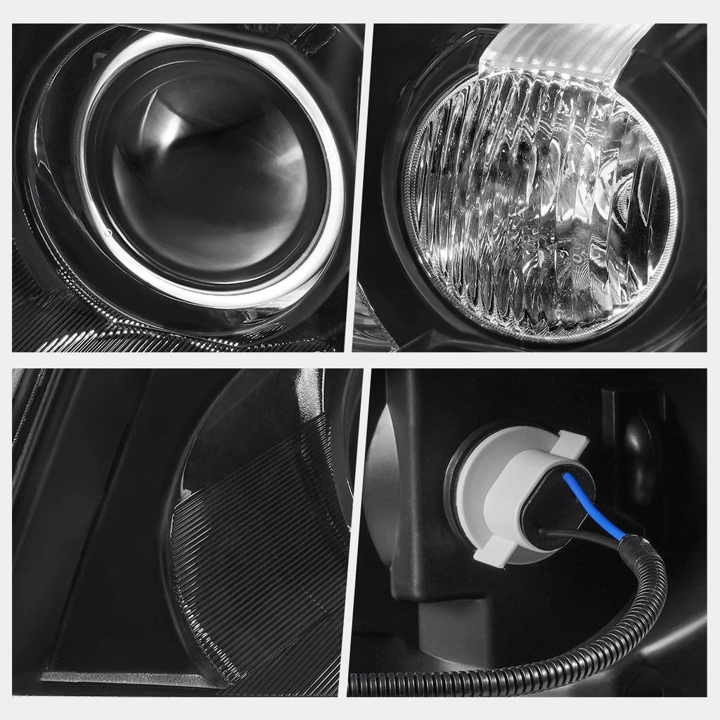 HID Projector Headlight for Cadillac DTS (2006–2011) - Clear Corner Black