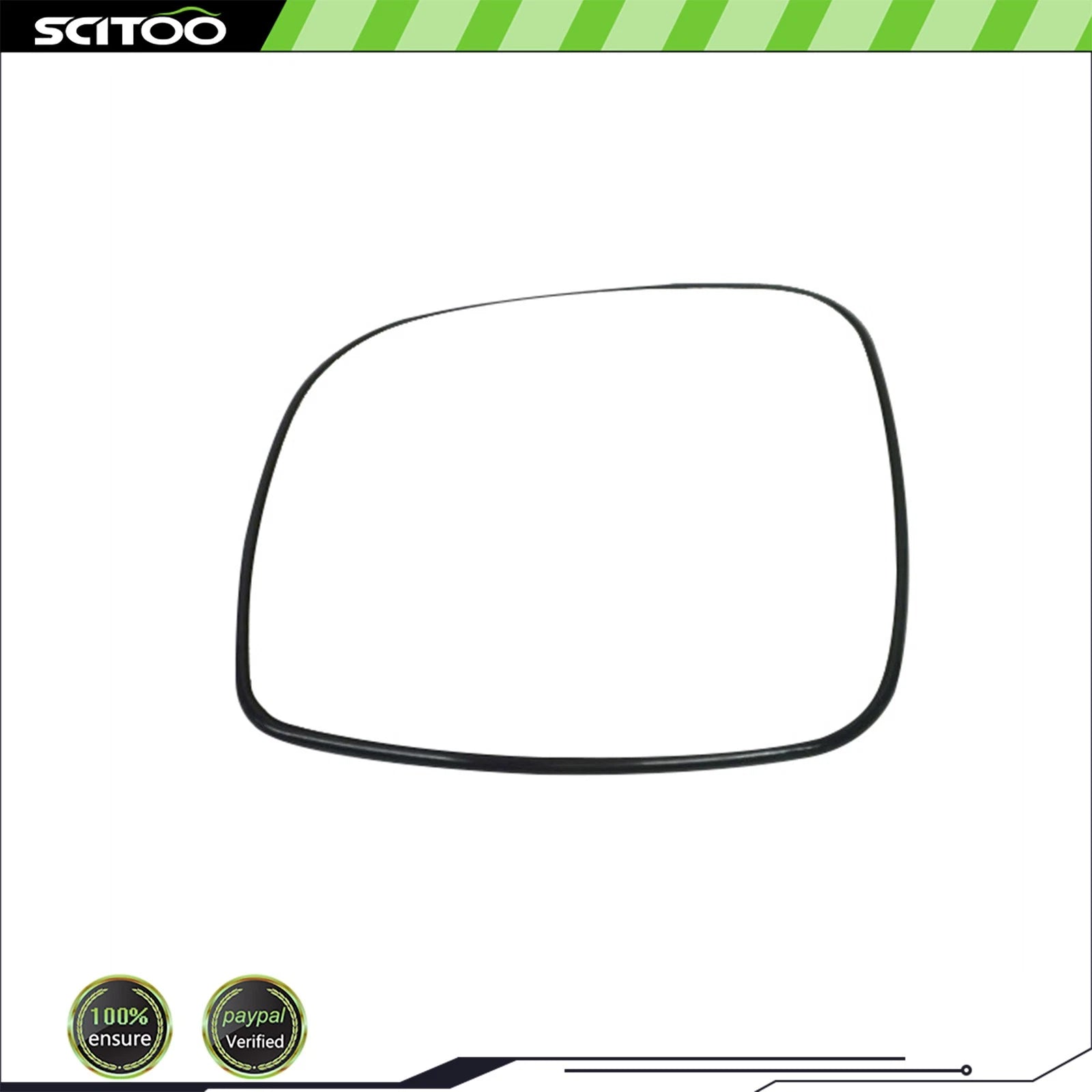 Left Side LH Heated Door Mirror Glass w/Base for Dodge Caravan (2008–2011)