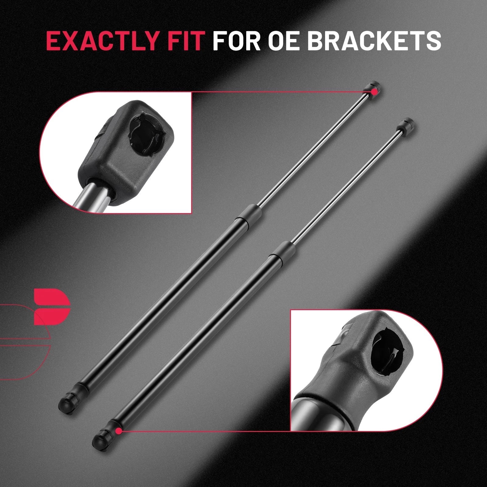 Gas Spring Shocks Struts for Pickup Truck Canopy Toolbox (2013-2024)