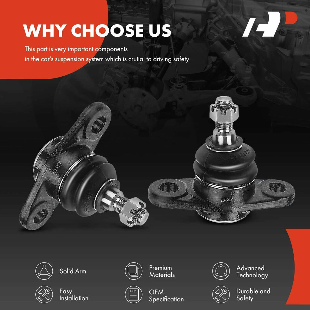 2X Front Lower Ball Joints for Hyundai Accent Kia Rio (2006-2011)
