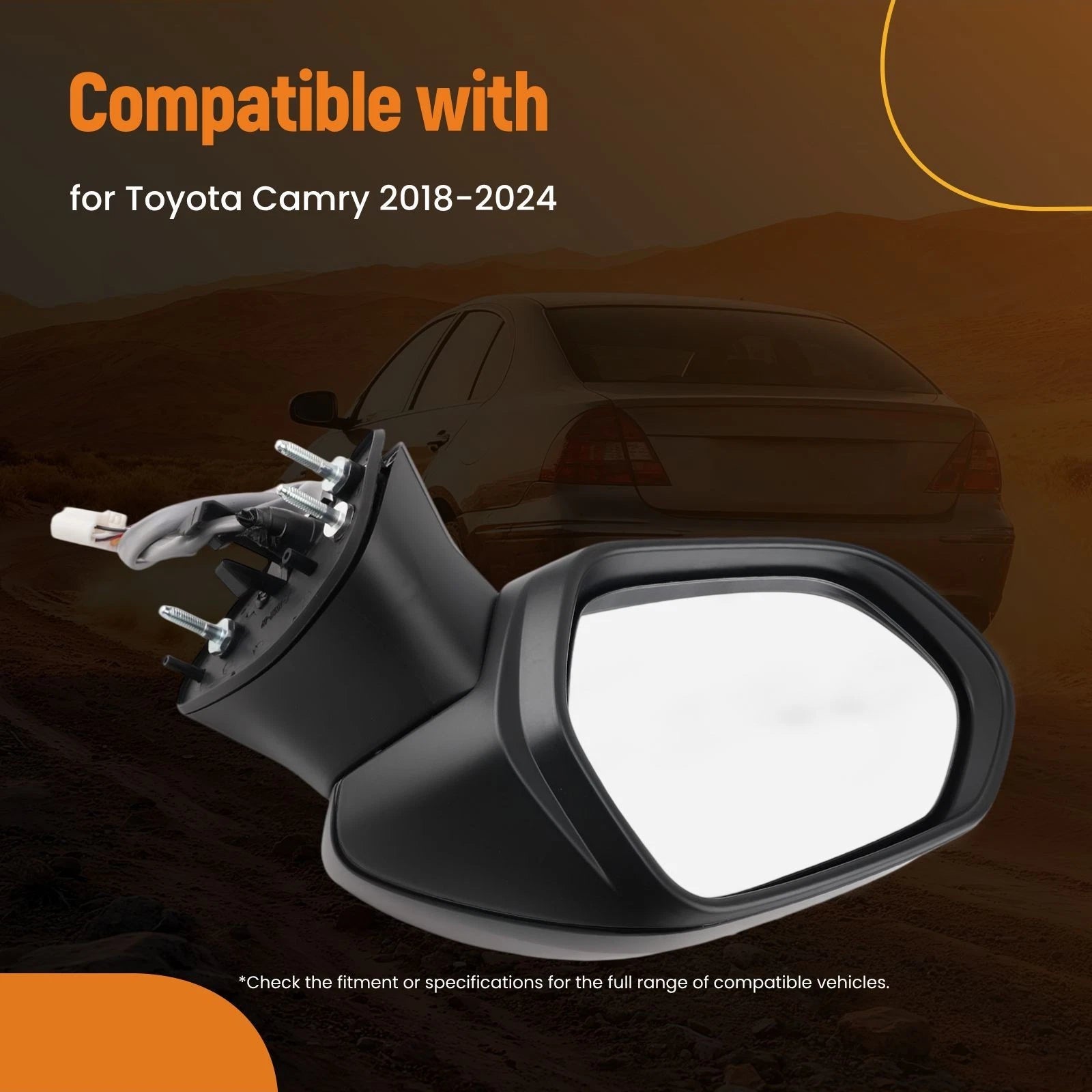 Heated Side Mirror for Toyota Camry (2018–2024) TO1320367