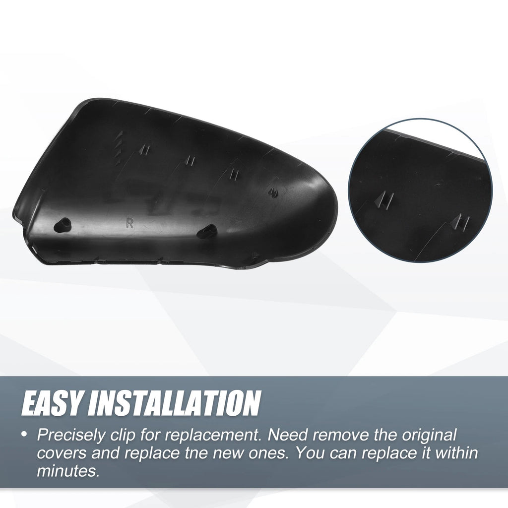 Right Side Mirror Cover Cap for Nissan Qashqai J10 (2007–2014) Gloss Black