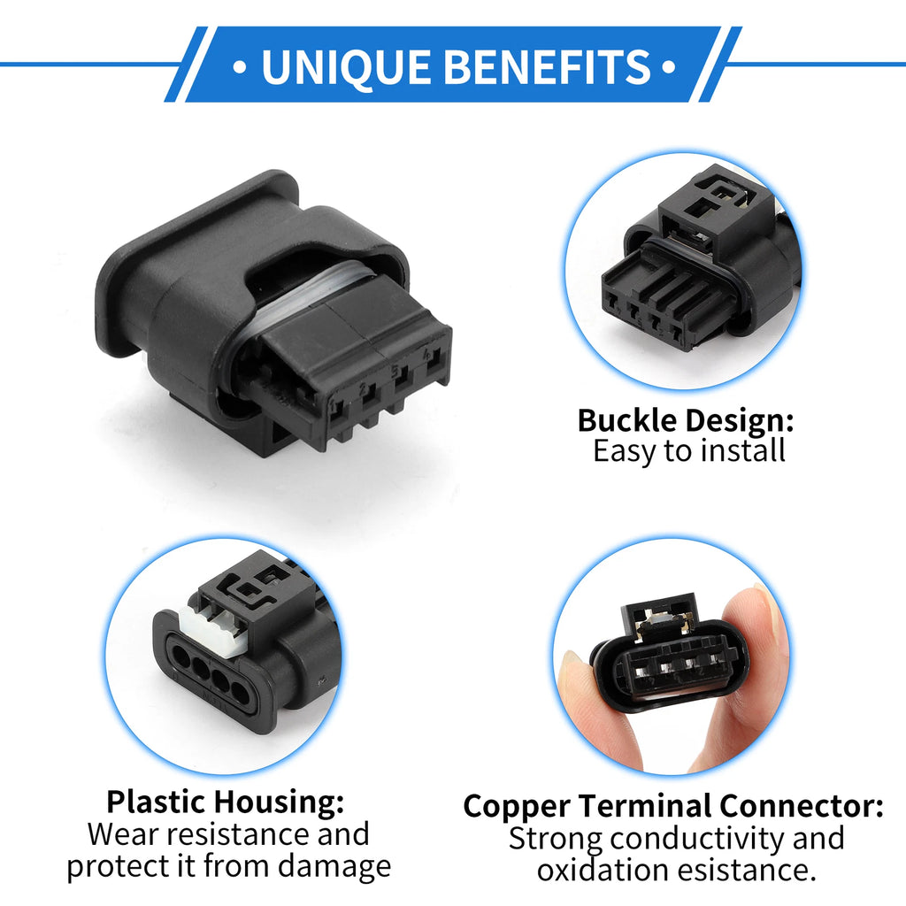 4 Pin Mass Air Flow Sensor Connector for BMW 
