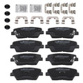 8pcs Brake Pads Set for Hyundai Santa Fe (2010–2012) D1432 D1284