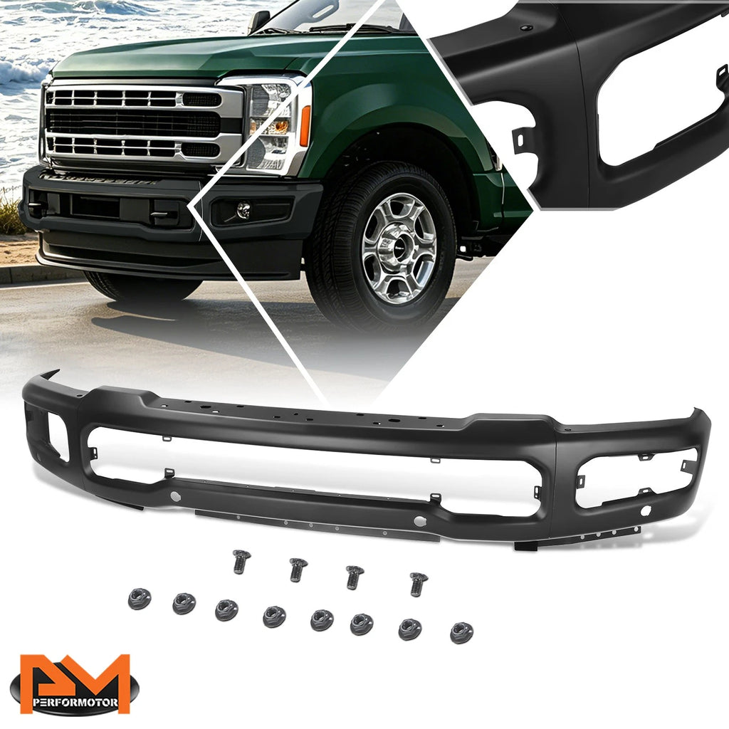 Front Bumper Face Bar for Ford F-250 F-350 SD (2023–2026) w/Fog Lamp & Park Sensor Holes