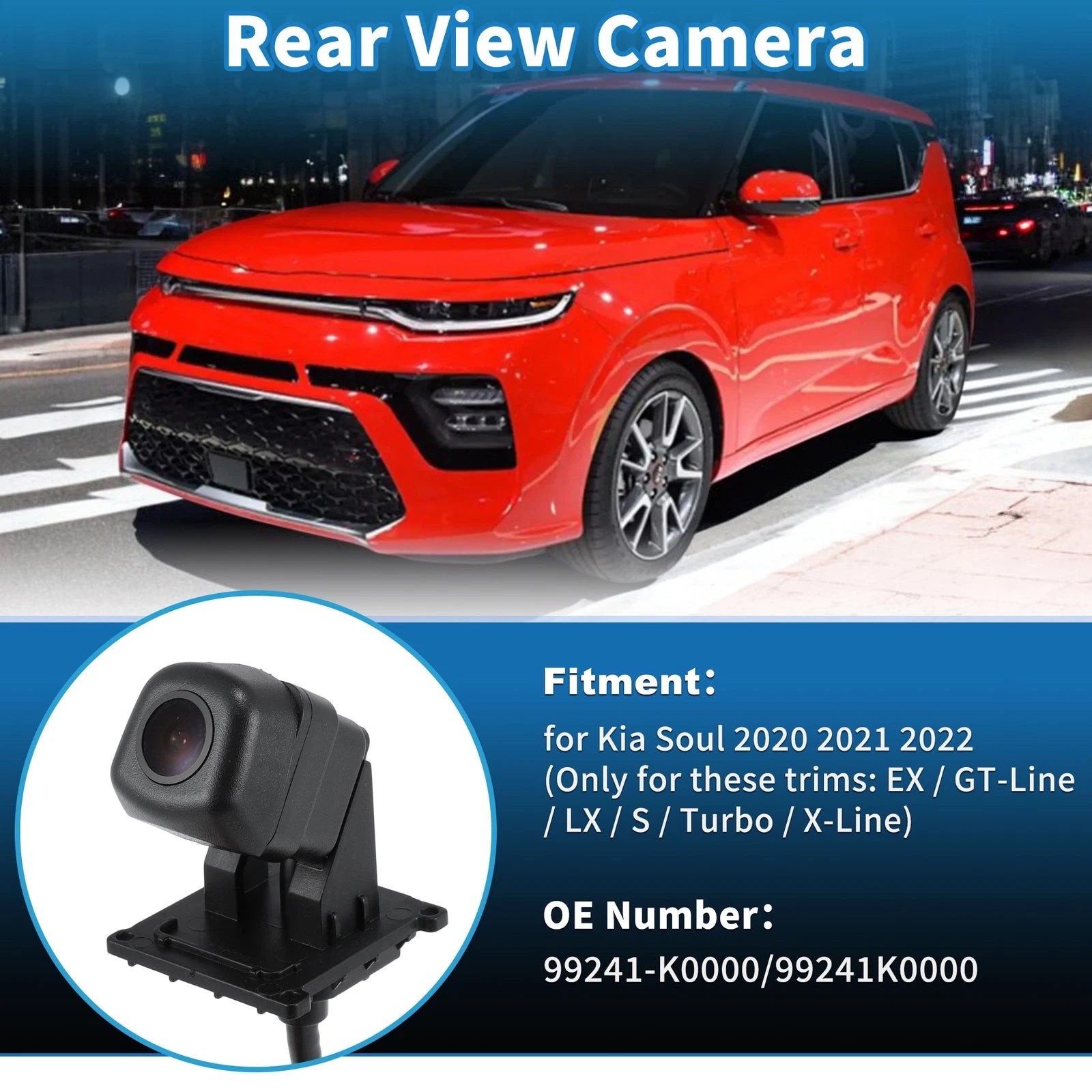 Rear View Camera for Kia Soul (2020–2022) 99241-K0000