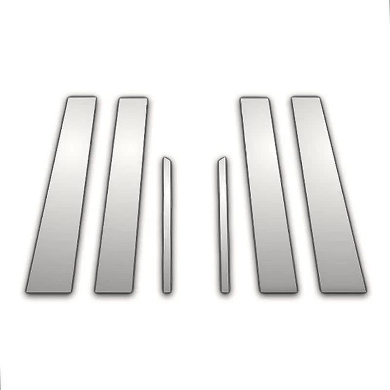 6Pc Chrome Pillar Post Covers for Chrysler Aspen (2005–2019)
