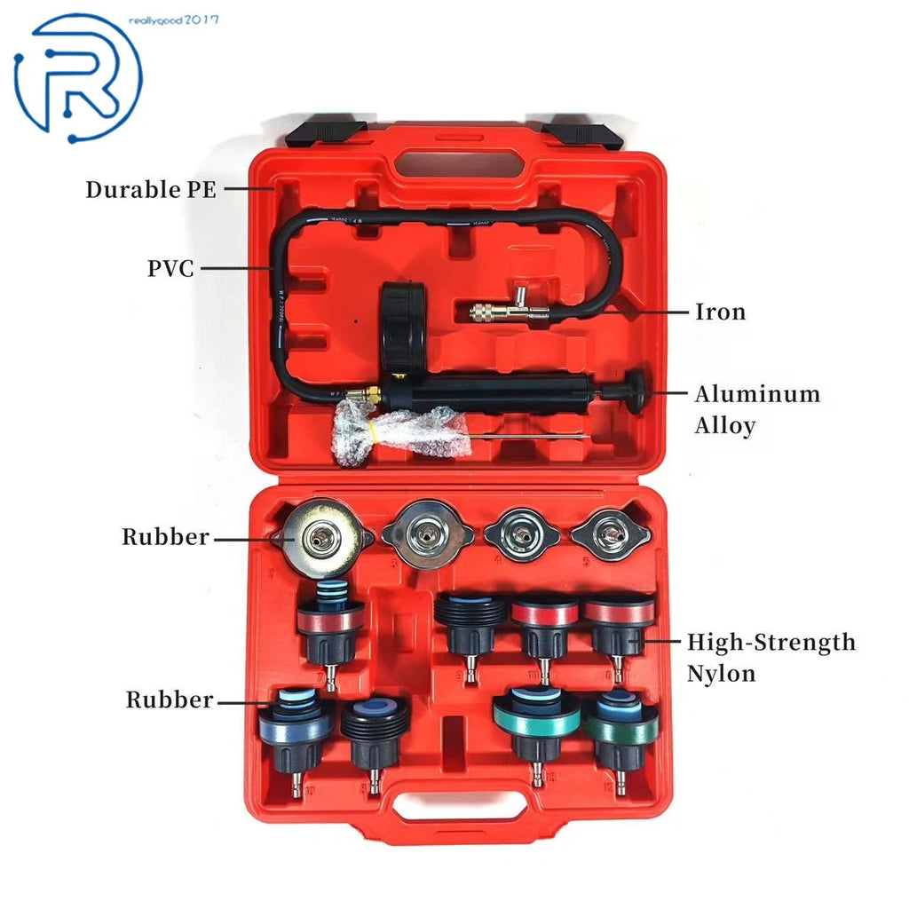 14pcs Radiator Coolant Pressure Tester for Universal Vehicles