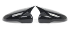 Gloss Black Horn-Style Side Wing Mirror Caps for VW Golf MK6 (2010–2013)