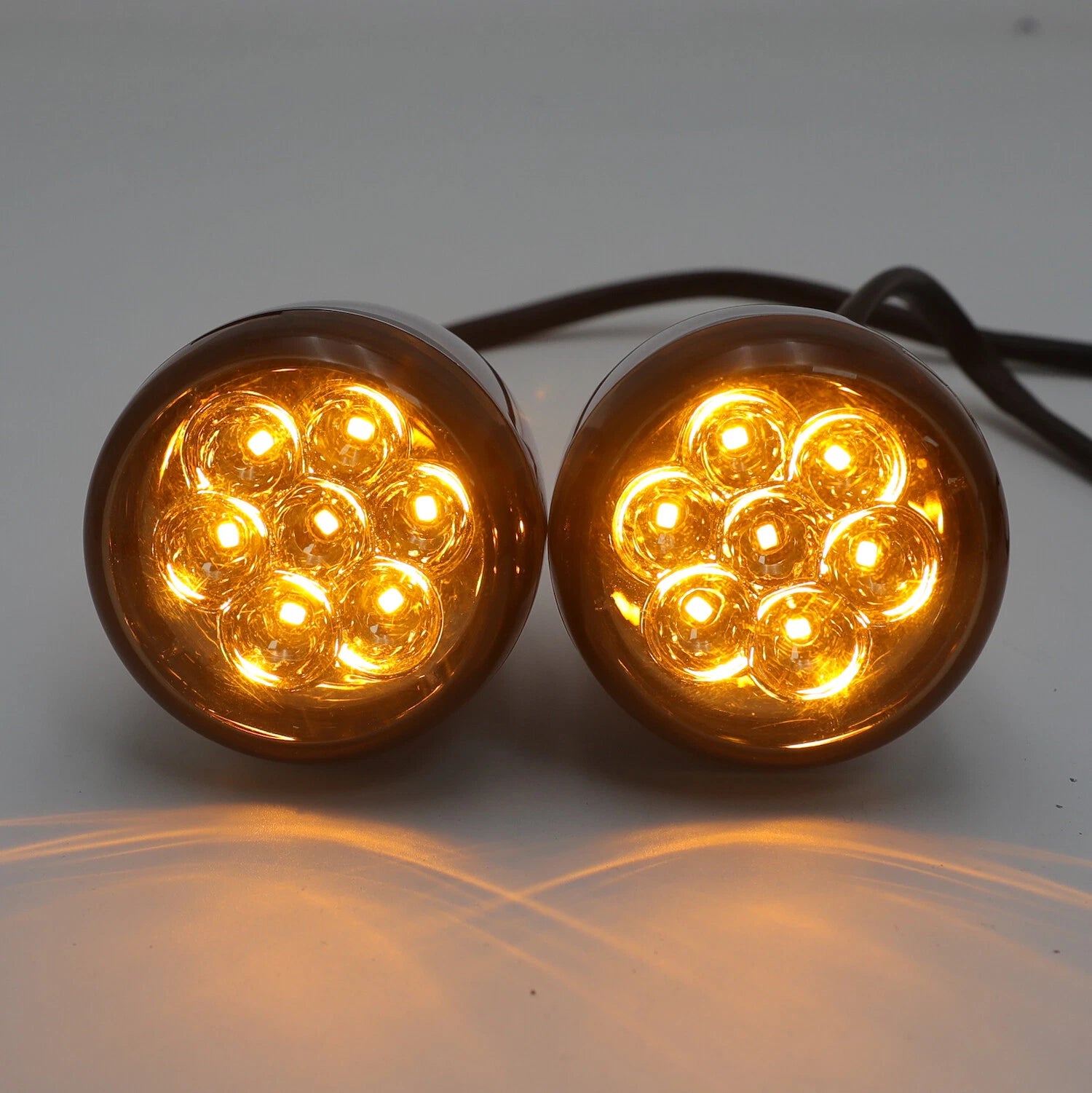 Smoke Rear Running Brake Turn Signal Light for XL883 FXDWG (2002–2005)