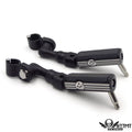 Black Gear Skull 3" Footpeg Mount Kit for 1.25" Engine Guard Crash Bar