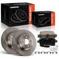 Rear Disc Brake Rotors & Ceramic Pads for BMW 535i (2011–2013)