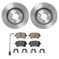 Akebono Euro Rear Brake Kit for Audi A6 Quattro (Xtra Drilled Rotors, Ceramic Pads)
