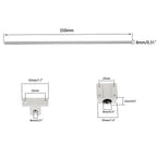 Set of 2 Linear Motion Rail Shafts with Bearings and Rail Support